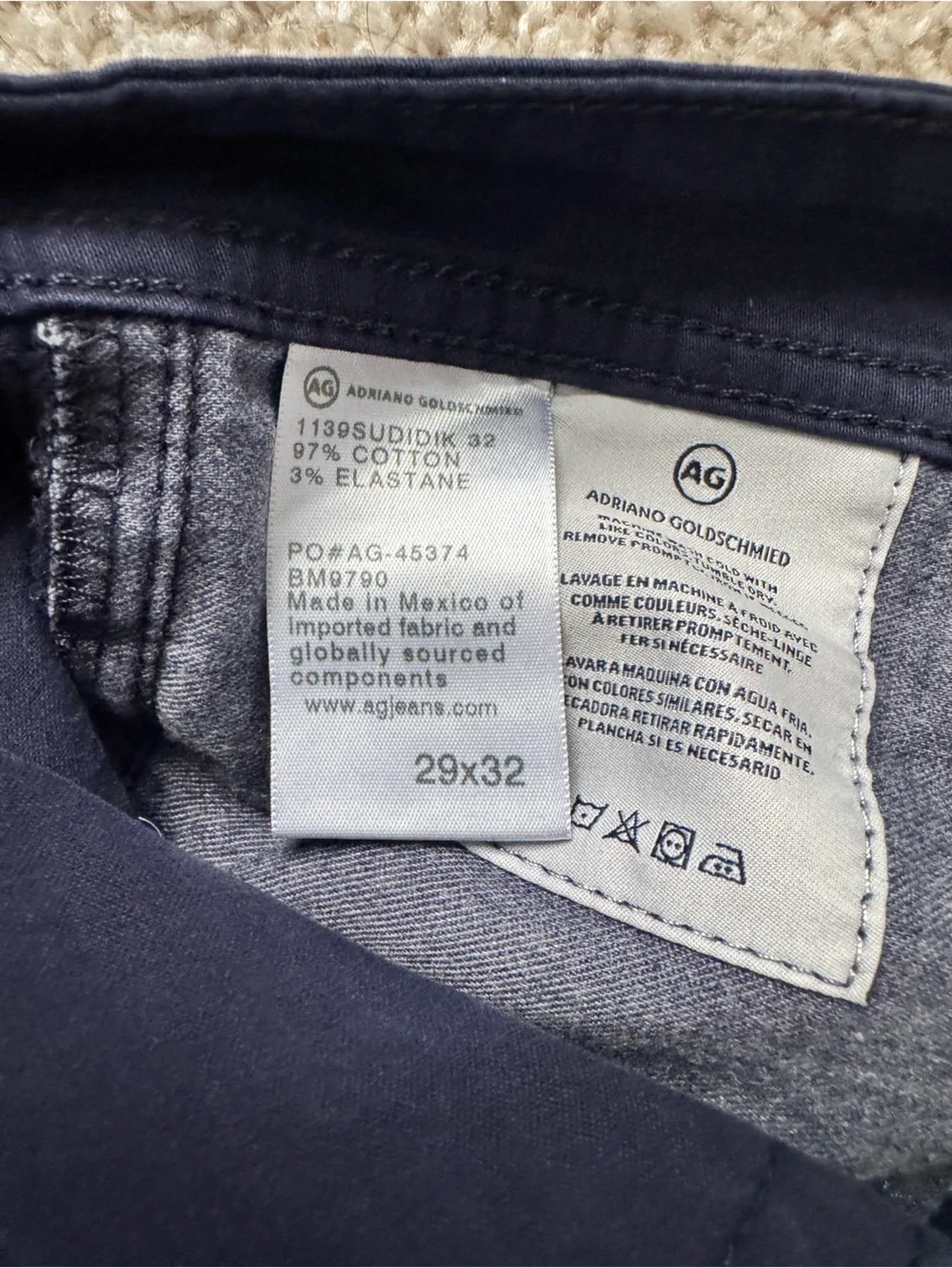 AG Adriano Goldschmied The Dylan Men's Slim Skinny Jeans in Purple